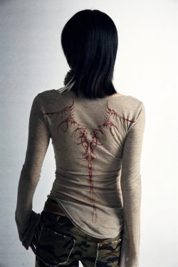Fairy Grunge Back Print Top - Retro Y2K Fashion, 90s Style, Perfect for Y2K Outfits