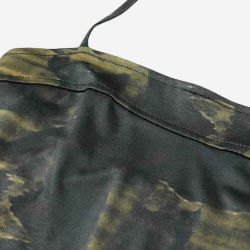 Grunge Snake Lace Up Top - Retro Y2K Fashion, 90s Style, Perfect for Y2K Outfits