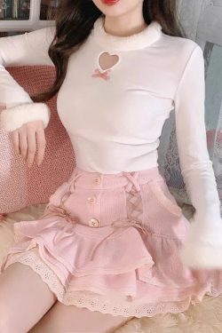 Kawaii Ruffled Layered Lace Mini Skirt - Y2K Summer Retro Style Grunge Outfit
