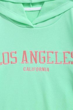 Los Angeles Retro Style Y2K Couple Hoodie - Perfect for 90s and Grunge Outfits