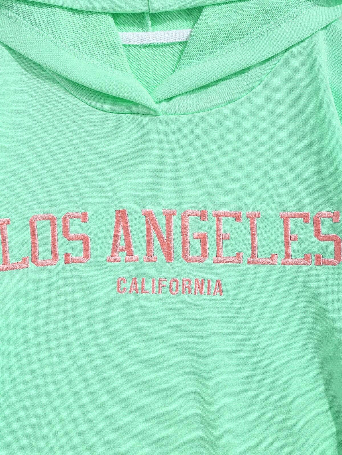 Los Angeles Retro Style Y2K Couple Hoodie - Perfect for 90s and Grunge Outfits