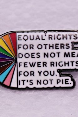 Retro Y2K Grunge Equal Rights Pins - Perfect for 90s Fashion and Y2K Outfits