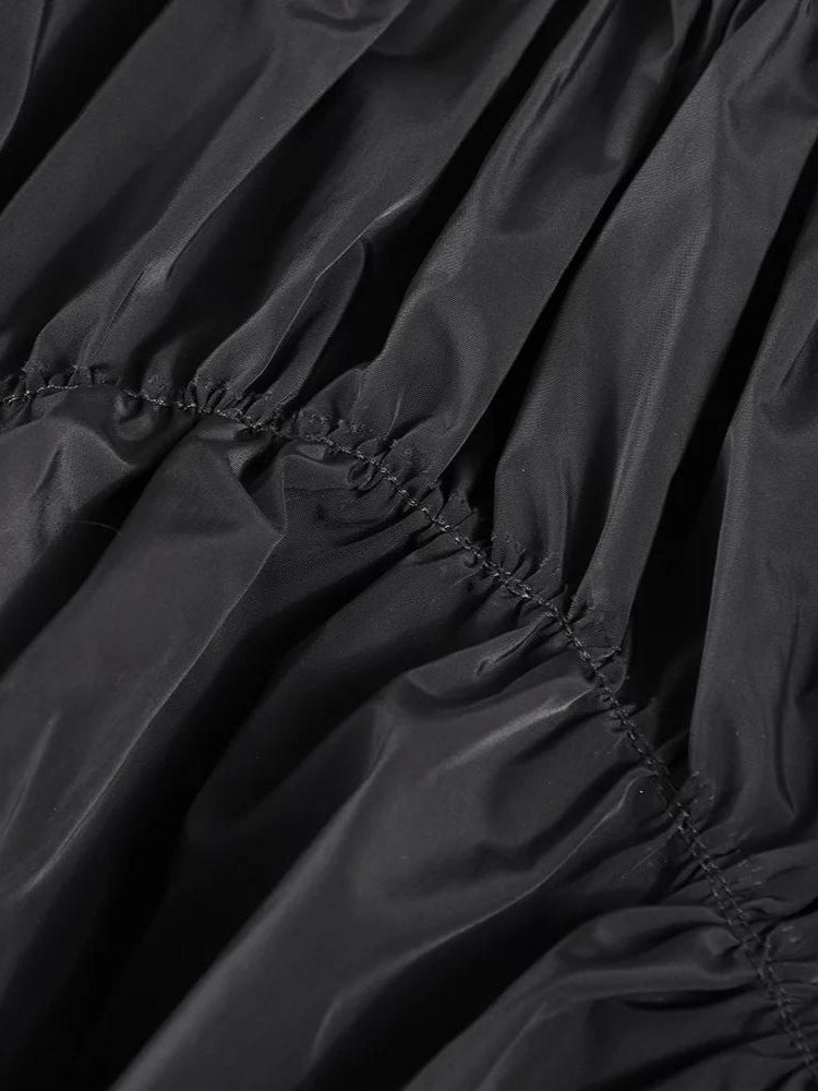 Y2K Asymmetric Ruched Mini Skirt - Retro Style 90s Fashion for Trendy Summer Outfits