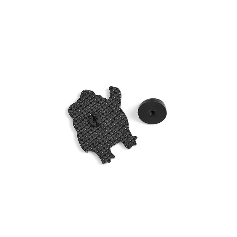 Y2K Grunge Middle Finger Frog Pins - Retro 90s Fashion Accessory