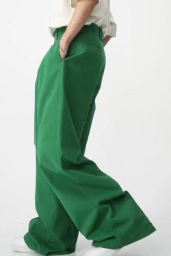 Y2K High Waist Baggy Pants - Retro 90s Grunge Style