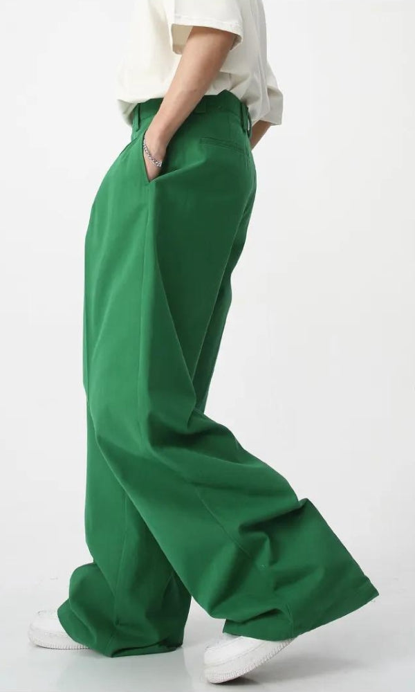 Y2K High Waist Baggy Pants - Retro 90s Grunge Style