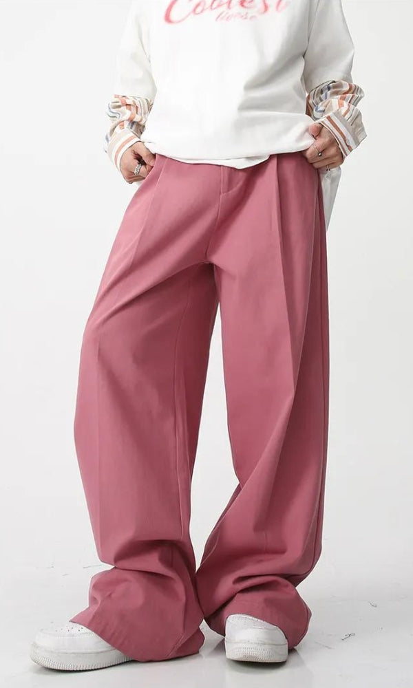 Y2K High Waist Baggy Pants - Retro 90s Grunge Style