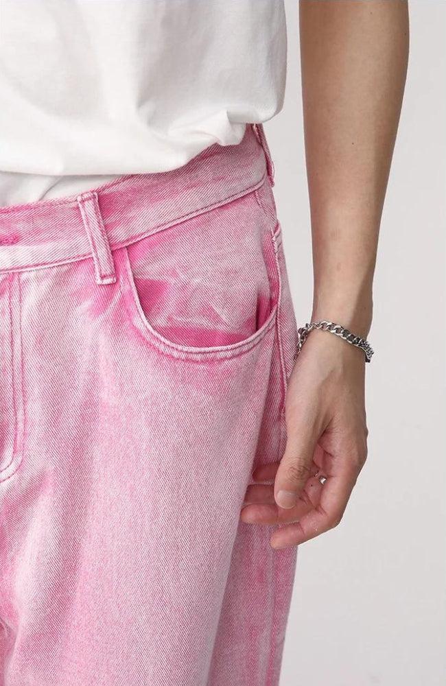 Y2K Pink Denim Jacket & Pants Two Piece Set - Retro Style 90s Fashion Outfit