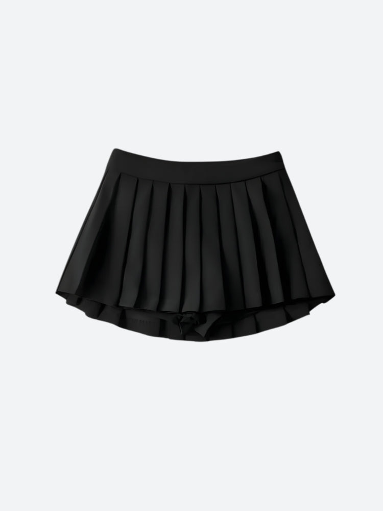 Y2K Pleated Mini School Skort - Retro 90s Fashion Grunge Outfit