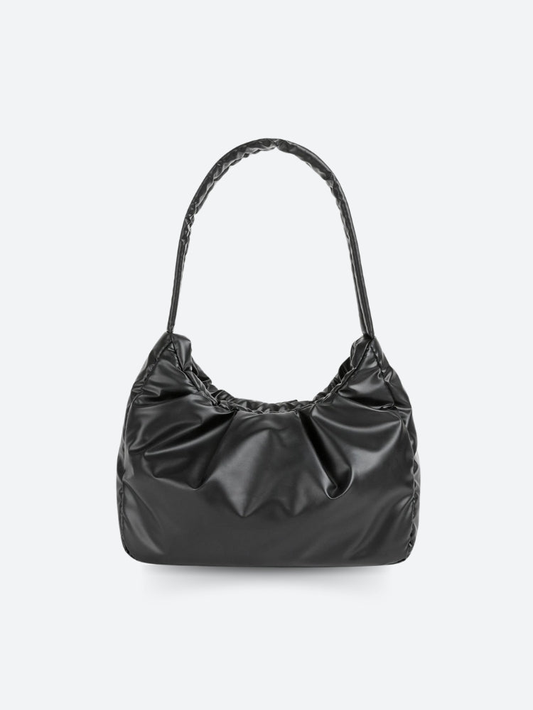 Y2K Retro Casualcore Ruched Shoulder Bag - Perfect for 90s and Grunge Outfits