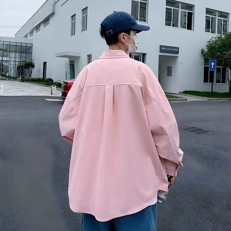 Y2K Retro Chain Detailed Long Sleeve Shirt - Perfect for Grunge and 90s Fashion