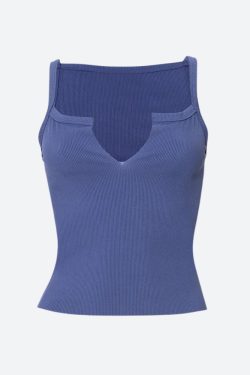 Y2K Retro Corduroy V Neck Tank Top - Perfect for 90s and Y2K Summer Outfits