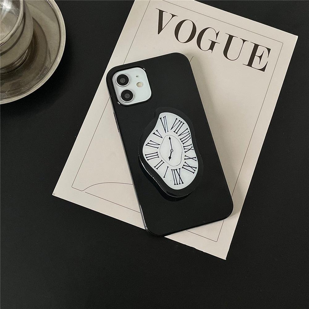 Y2K Retro Salvador Dali Melting Clock Phone Case - Unique 90s Grunge Style Accessory