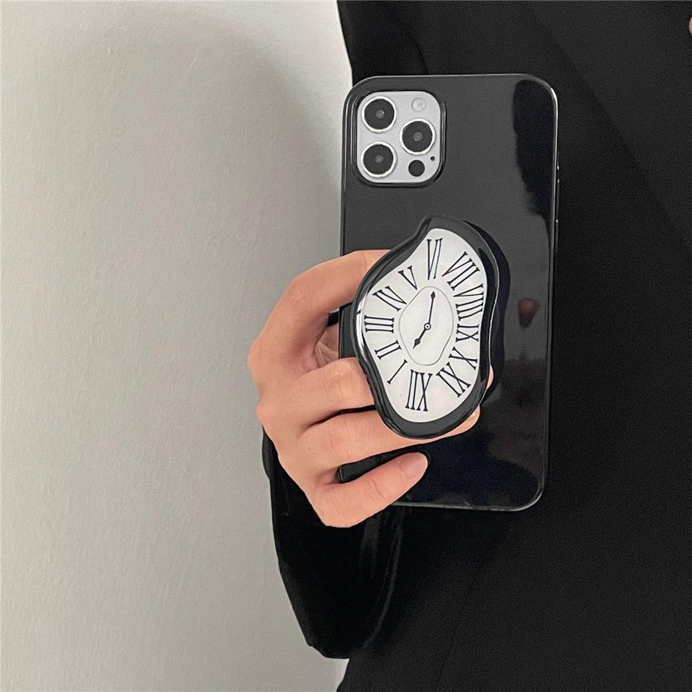 Y2K Retro Salvador Dali Melting Clock Phone Case - Unique 90s Grunge Style Accessory