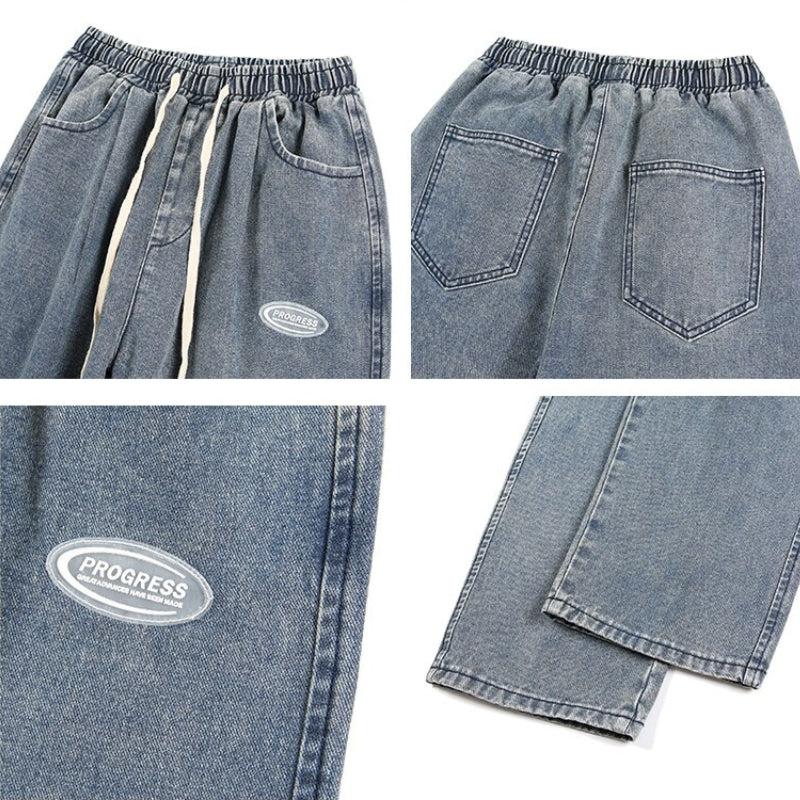 Y2K Retro Soft Boy Baggy Jeans - Perfect for 90s and Grunge Outfits