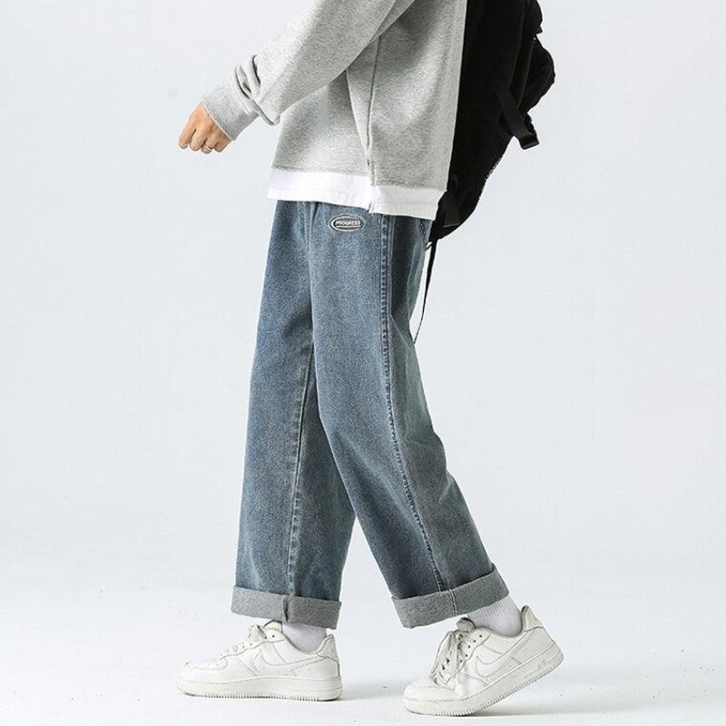 Y2K Retro Soft Boy Baggy Jeans - Perfect for 90s and Grunge Outfits
