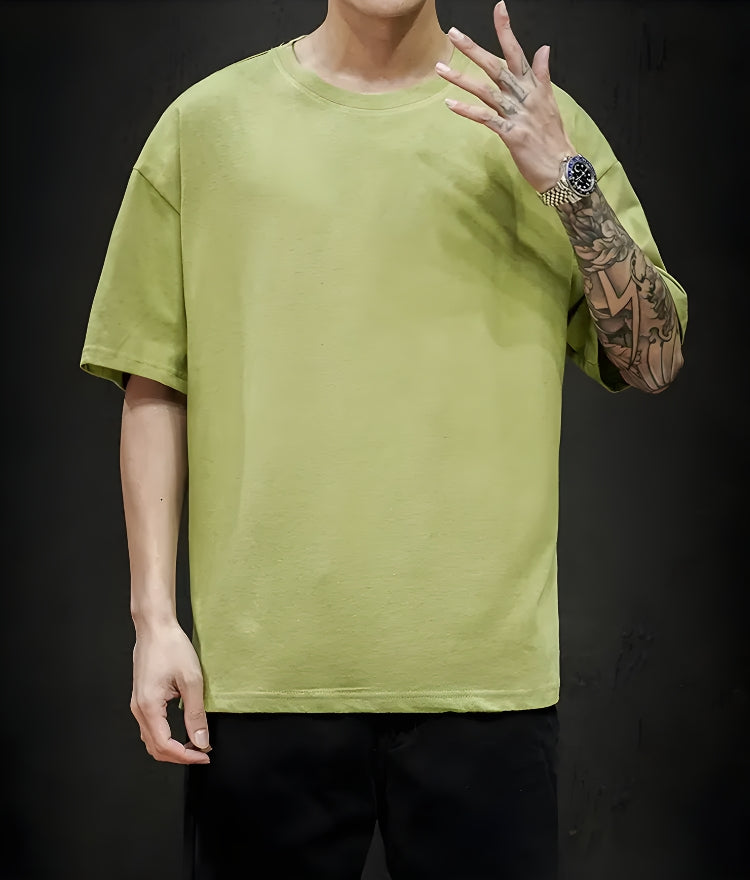 Y2K Retro Soft Boy Crew Neck Basic Tee - Perfect for 90s and Grunge Outfits
