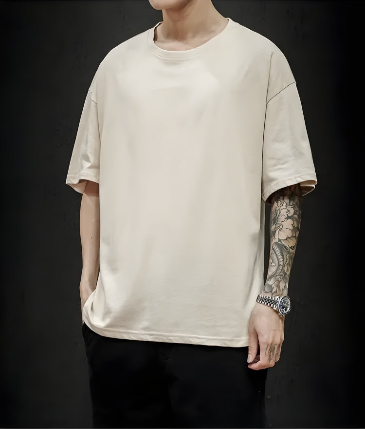 Y2K Retro Soft Boy Crew Neck Basic Tee - Perfect for 90s and Grunge Outfits