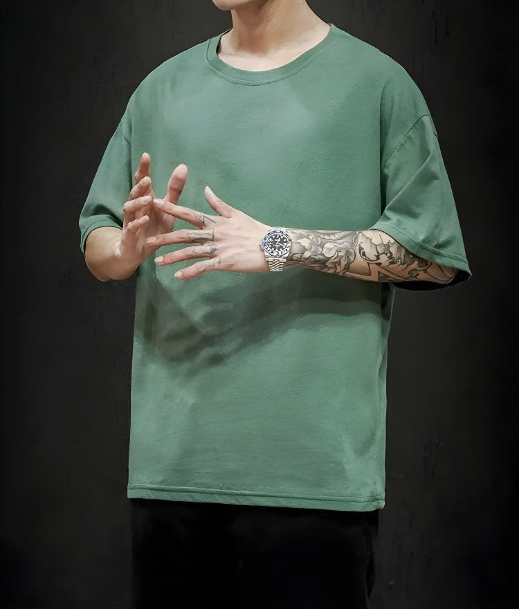 Y2K Retro Soft Boy Crew Neck Basic Tee - Perfect for 90s and Grunge Outfits