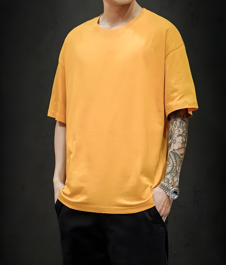 Y2K Retro Soft Boy Crew Neck Basic Tee - Perfect for 90s and Grunge Outfits