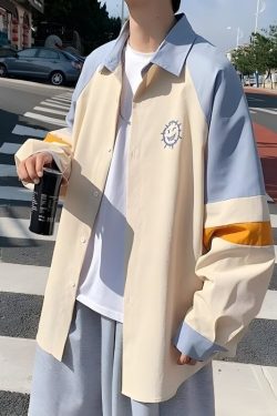 Y2K Retro Soft Boy Smiley Pastel Shirt - Perfect for 90s and Y2K Summer Outfits