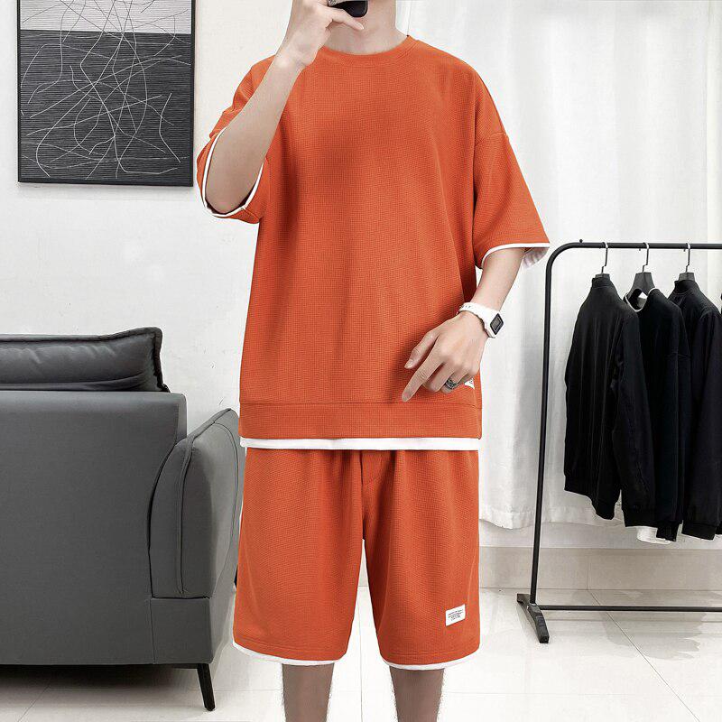 Y2K Retro Soft Boy Sweatshirt & Sweatshorts Two Piece Set - Perfect Y2K Summer Outfit