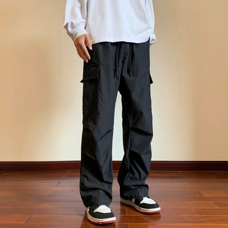 Y2K Retro Style Drawstring Cargo Parachute Pants - Perfect for 90s and Grunge Outfits