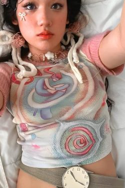 Y2K Soft Girl Dream World Top - Retro 90s Fashion Grunge Outfit