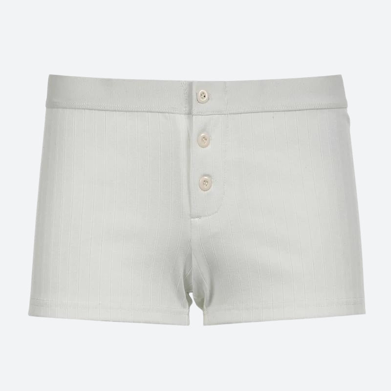 Y2K Soft Girl Low Rise Knitted Shorts - Retro 90s Fashion Summer Outfit