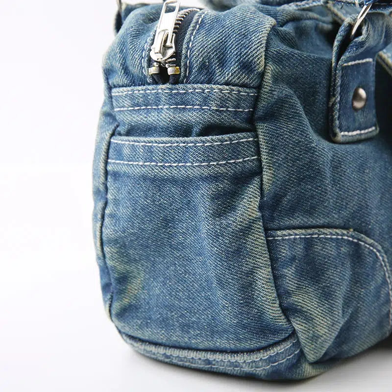 Y2K Star Denim Bag - Retro Style 90s Fashion Accessory for Y2K Outfits