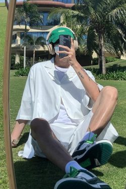 Y2K Summer Soft Boy Shirt and Shorts Two Piece Set - Retro Style Y2K Outfits