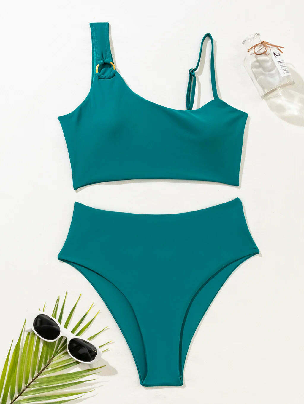 Acubi Y2K Aesthetic Split Swimsuit - Coquette & Grunge Style - Past