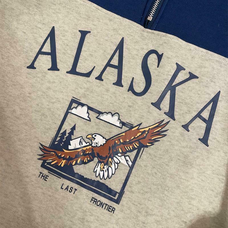 Alaska Zip Up Sweatshirt - Y2K Coquette Grunge Aesthetic Cute Tops Pastel