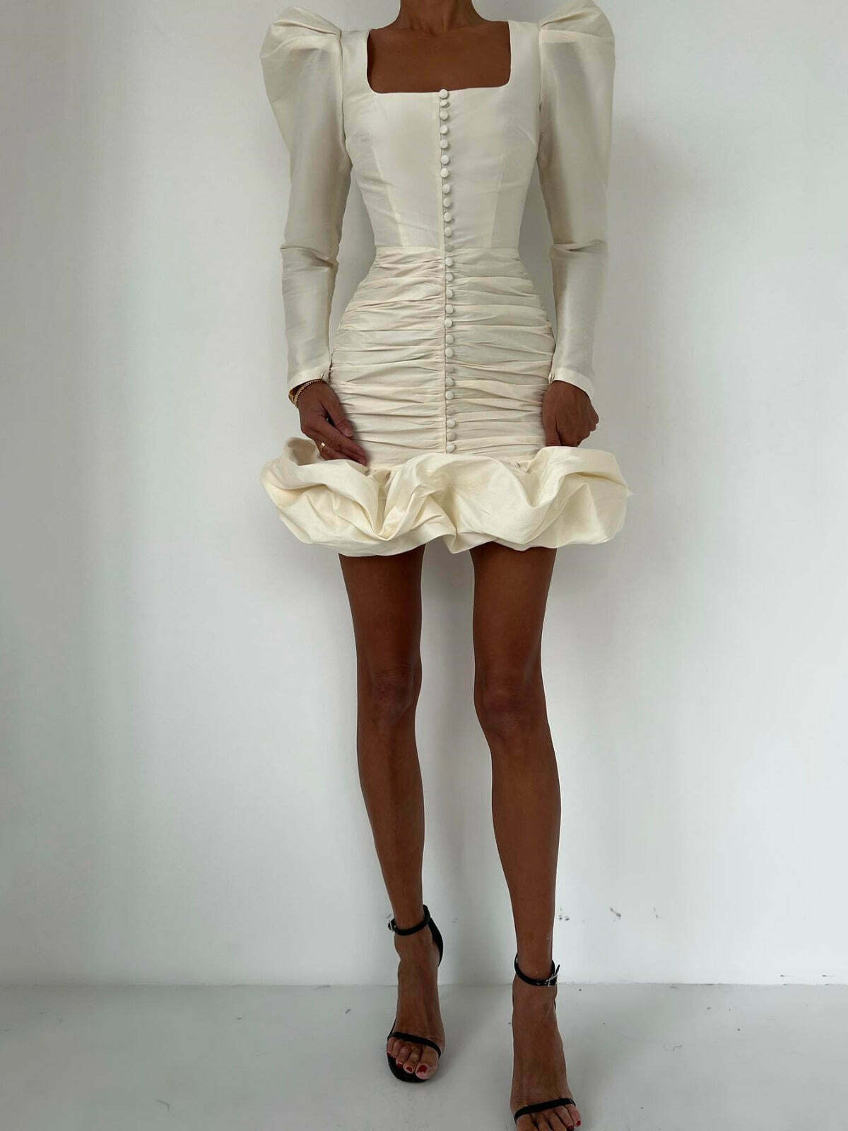 American Retro Bud Dress: Y2K Fashion with Coquette Aesthetic, Grunge Style, and Pastel Goth Vibes