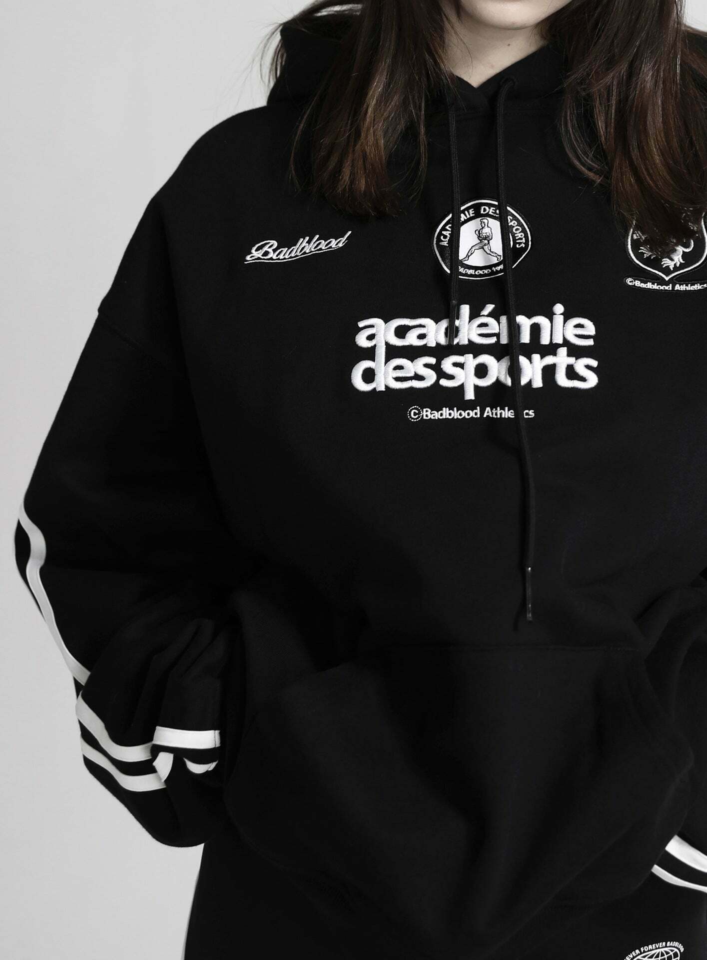 American Retro Embroidery Pure Cotton Hoodie - Y2K Fashion Aesthetic with Coquette and Grunge Style