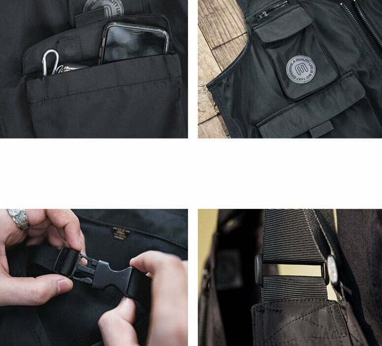 ant Convertible Utility Vest/Bag - Y2K Fashion, Coquette & Grunge Aesthetic