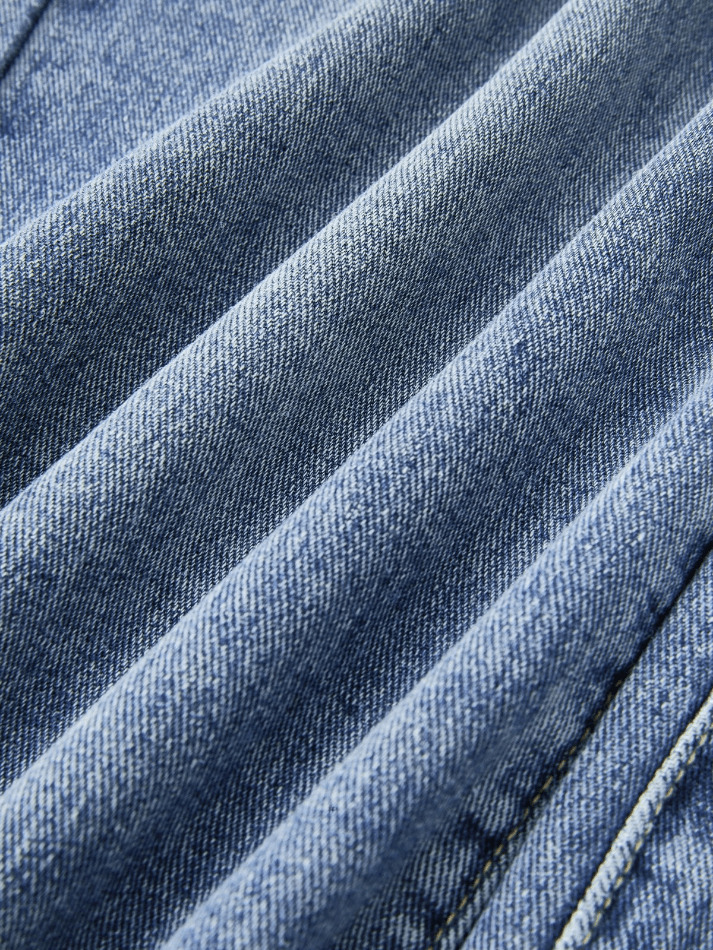 Blue Wash Boyfriend Jeans with Pocket Design - Y2K Fashion Aesthetic for Women