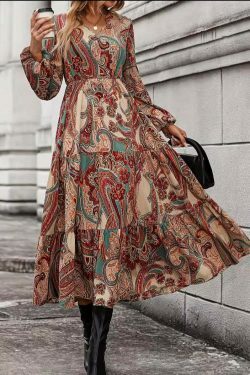 Cashew Flower Tea Dress - Y2K Fashion for Coquette Aesthetic with Grunge & Pastel Goth Vibes