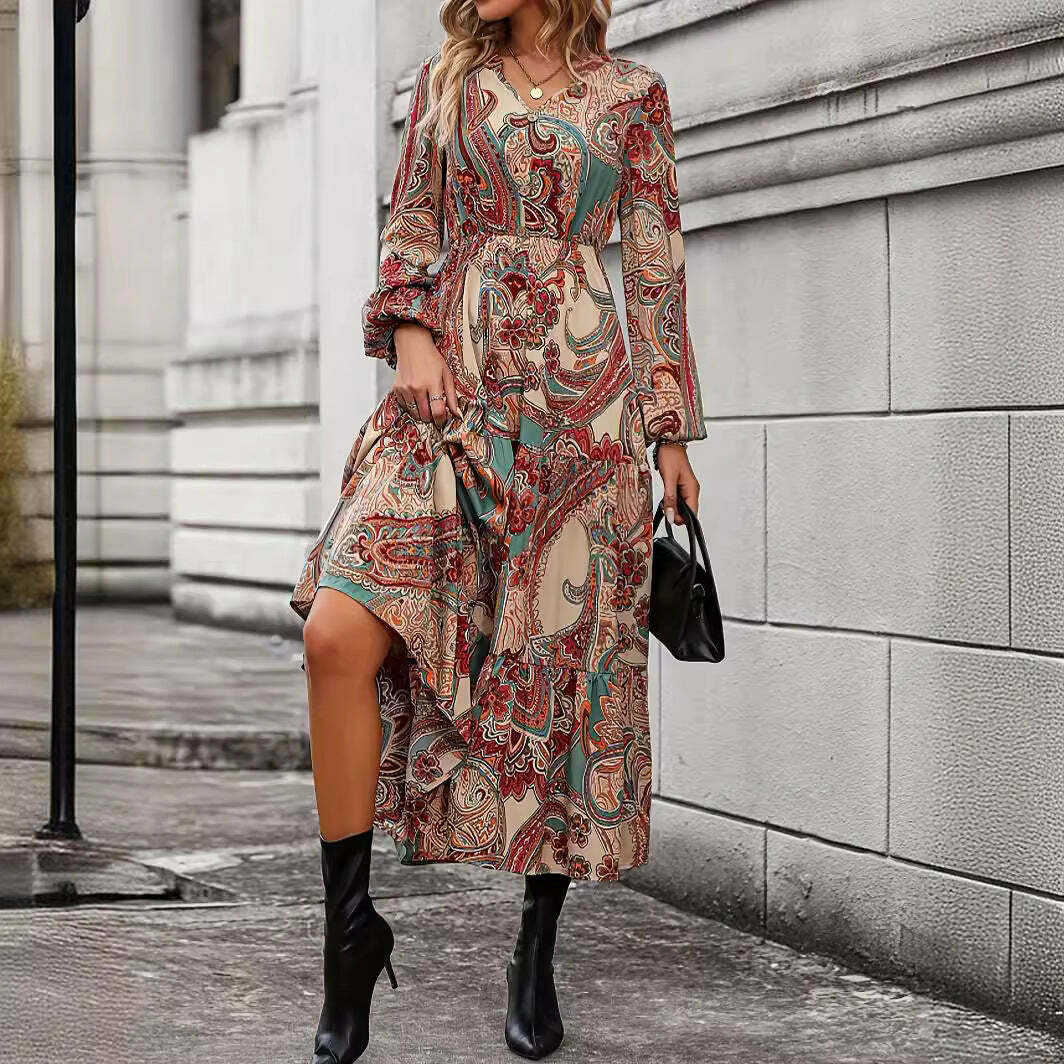 Cashew Flower Tea Dress - Y2K Fashion for Coquette Aesthetic with Grunge & Pastel Goth Vibes