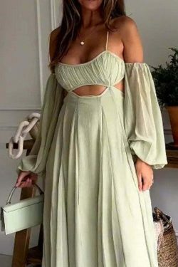 Casual Backless Strap Suspender Dress - Y2K Fashion with Coquette Aesthetic