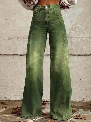 Casual Floral Wide Leg Pants - Y2K Fashion Coquette Aesthetic Grunge Style Cargo Skirt