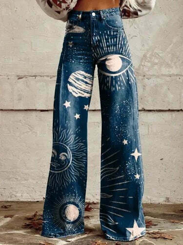 Casual Floral Wide Leg Pants - Y2K Fashion Coquette Aesthetic Grunge Style Cargo Skirt