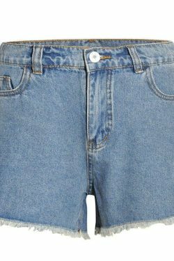 Chamomile Embroidery Denim Shorts - Y2K Aesthetic Coquette Grunge
