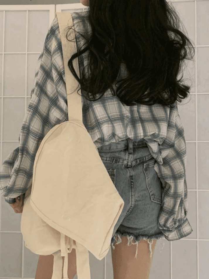 Checkered Puff Sleeve Button Blouse - Vintage Y2K Fashion with Coquette Aesthetic and Grunge Style