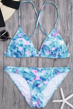 Chic Tie Dye Bikini Set for Y2K Fashion: Coquette Aesthetic with Grunge Twist