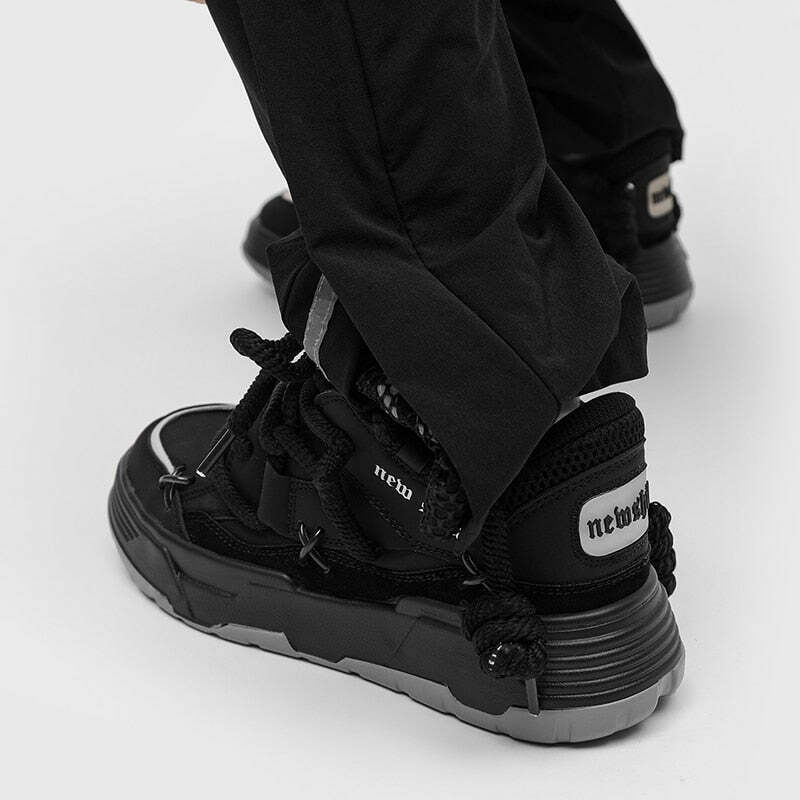 Chunky Lace Platform Sneakers - Y2K Fashion Statement for Women with Coquette and Grunge Aesthetic