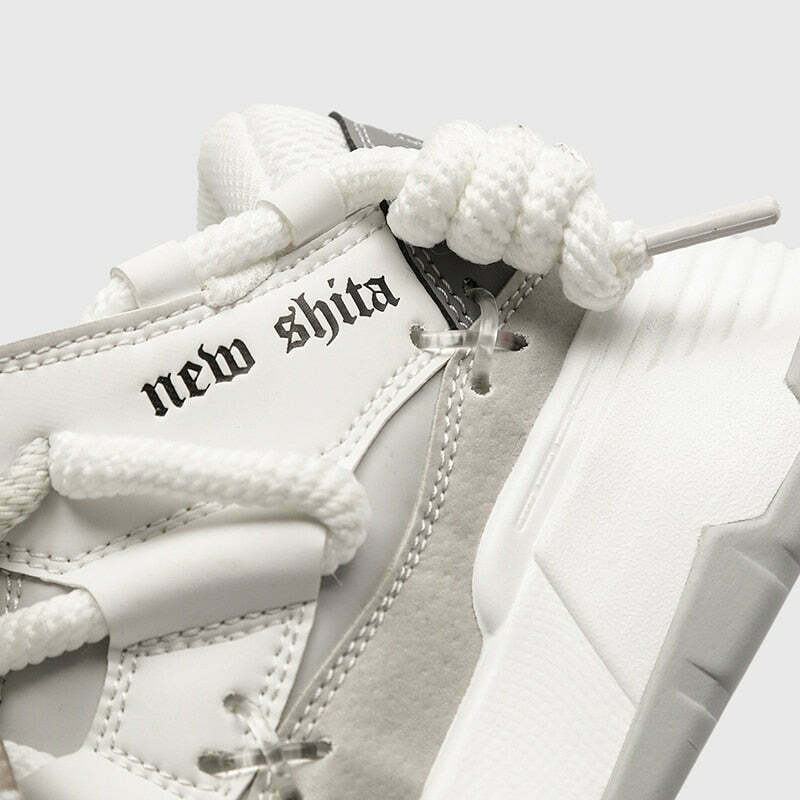 Chunky Lace Platform Sneakers - Y2K Fashion Statement for Women with Coquette and Grunge Aesthetic