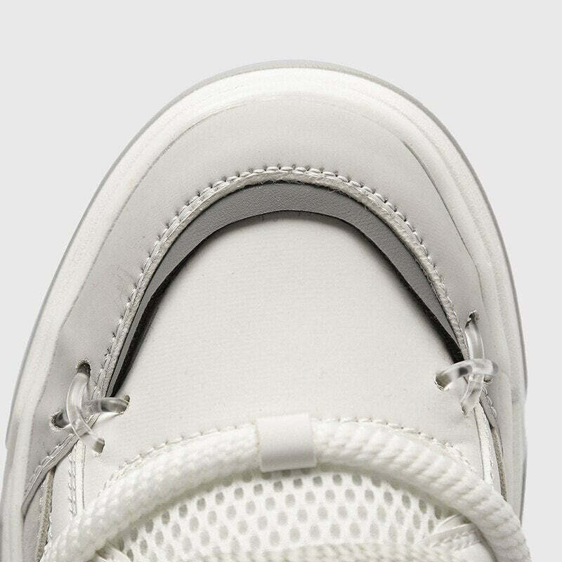 Chunky Lace Platform Sneakers - Y2K Fashion Statement for Women with Coquette and Grunge Aesthetic