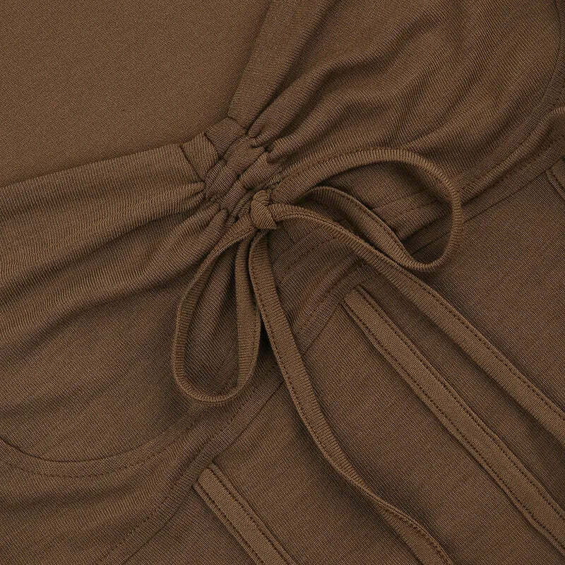 Cinnamon Sensation Crop Top - Y2K Fashion with Coquette Aesthetic & Grunge Style