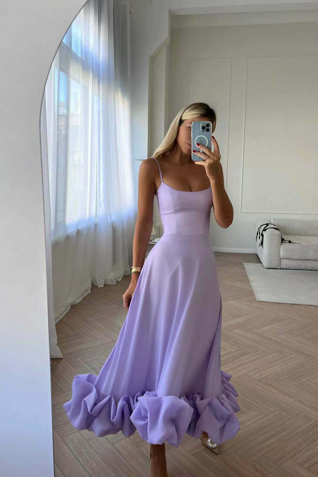 Coquette Aesthetic 3D Flower Midi Dress - Y2K Fashion Women's Clothing